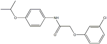 2-(3-chlorophenoxy)-N-(4-isopropoxyphenyl)acetamide Structure