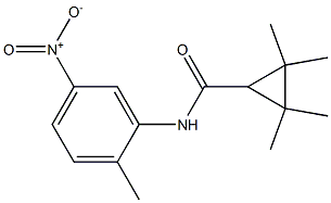 N-{5-nitro-2-methylphenyl}-2,2,3,3-tetramethylcyclopropanecarboxamide Structure