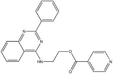 2-[(2-phenyl-4-quinazolinyl)amino]ethyl isonicotinate 구조식 이미지