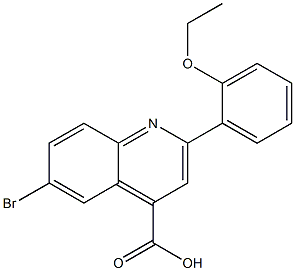 6-bromo-2-(2-ethoxyphenyl)-4-quinolinecarboxylic acid Structure