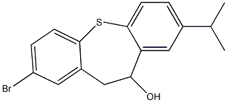 2-bromo-8-isopropyl-10,11-dihydrodibenzo[b,f]thiepin-10-ol Structure