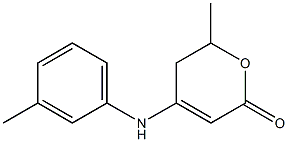 6-methyl-4-(3-toluidino)-5,6-dihydro-2H-pyran-2-one 구조식 이미지