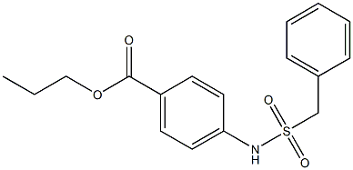 propyl 4-[(benzylsulfonyl)amino]benzoate 구조식 이미지