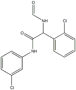 2-(2-chlorophenyl)-N-(3-chlorophenyl)-2-(formylamino)acetamide Structure