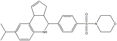 8-isopropyl-4-[4-(4-morpholinylsulfonyl)phenyl]-3a,4,5,9b-tetrahydro-3H-cyclopenta[c]quinoline Structure