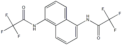 2,2,2-trifluoro-N-{5-[(trifluoroacetyl)amino]-1-naphthyl}acetamide 구조식 이미지