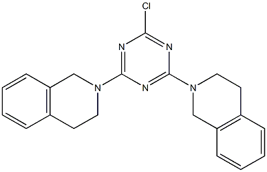 2-[4-chloro-6-(3,4-dihydro-2(1H)-isoquinolinyl)-1,3,5-triazin-2-yl]-1,2,3,4-tetrahydroisoquinoline 구조식 이미지