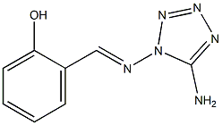 2-{[(5-amino-1H-tetraazol-1-yl)imino]methyl}phenol Structure