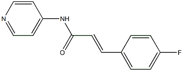 3-(4-fluorophenyl)-N-(4-pyridinyl)acrylamide 구조식 이미지