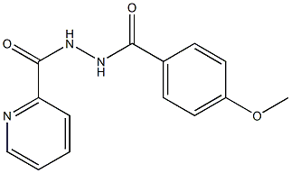 4-methoxy-N'-(2-pyridinylcarbonyl)benzohydrazide Structure