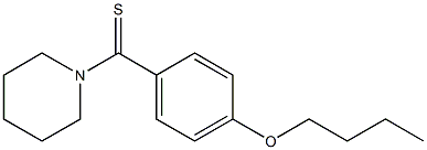 1-{[4-(butyloxy)phenyl]carbothioyl}piperidine Structure