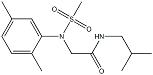 2-[2,5-dimethyl(methylsulfonyl)anilino]-N-isobutylacetamide Structure