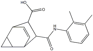 7-[(2,3-dimethylanilino)carbonyl]tricyclo[3.2.2.0~2,4~]non-8-ene-6-carboxylic acid 구조식 이미지