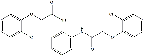 2-(2-chlorophenoxy)-N-(2-{[(2-chlorophenoxy)acetyl]amino}phenyl)acetamide Structure