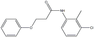 N-(3-chloro-2-methylphenyl)-3-(phenyloxy)propanamide 구조식 이미지