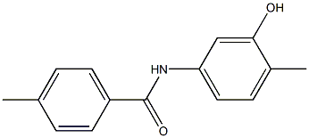 N-(3-hydroxy-4-methylphenyl)-4-methylbenzamide 구조식 이미지