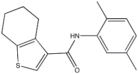 N-(2,5-dimethylphenyl)-4,5,6,7-tetrahydro-1-benzothiophene-3-carboxamide 구조식 이미지