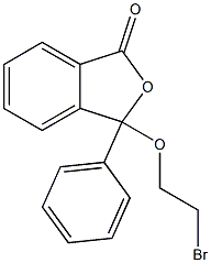 3-(2-bromoethoxy)-3-phenyl-2-benzofuran-1(3H)-one 구조식 이미지