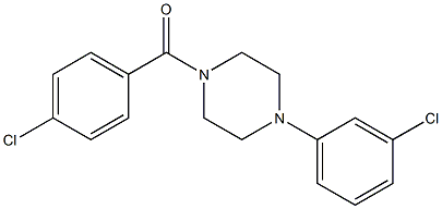 1-(4-chlorobenzoyl)-4-(3-chlorophenyl)piperazine Structure