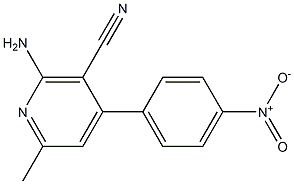 2-amino-4-{4-nitrophenyl}-6-methylnicotinonitrile Structure