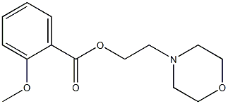 2-(4-morpholinyl)ethyl 2-methoxybenzoate 구조식 이미지