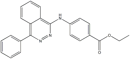 ethyl 4-[(4-phenyl-1-phthalazinyl)amino]benzoate Structure