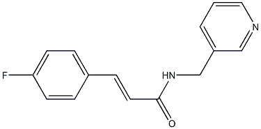 3-(4-fluorophenyl)-N-(3-pyridinylmethyl)acrylamide 구조식 이미지