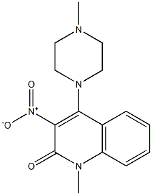 3-nitro-1-methyl-4-(4-methylpiperazin-1-yl)quinolin-2(1H)-one 구조식 이미지