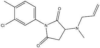 3-[allyl(methyl)amino]-1-(3-chloro-4-methylphenyl)pyrrolidine-2,5-dione Structure