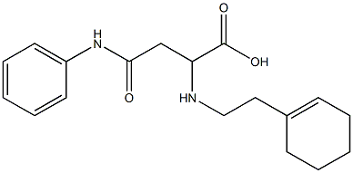 4-anilino-2-[(2-cyclohex-1-en-1-ylethyl)amino]-4-oxobutanoic acid 구조식 이미지