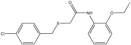 2-[(4-chlorobenzyl)sulfanyl]-N-(2-ethoxyphenyl)acetamide Structure