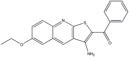 [3-amino-6-(ethyloxy)thieno[2,3-b]quinolin-2-yl](phenyl)methanone Structure