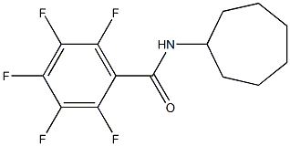 N-cycloheptyl-2,3,4,5,6-pentafluorobenzamide Structure