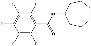 N-cycloheptyl-2,3,4,5,6-pentafluorobenzamide 구조식 이미지