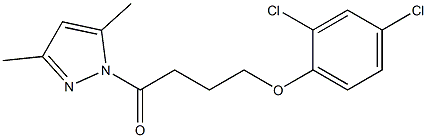 2,4-dichlorophenyl 4-(3,5-dimethyl-1H-pyrazol-1-yl)-4-oxobutyl ether 구조식 이미지