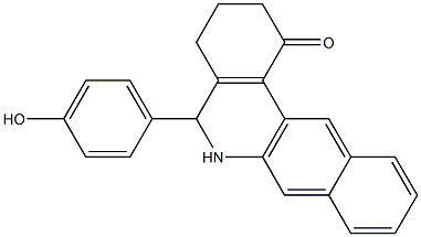 5-(4-hydroxyphenyl)-3,4,5,6-tetrahydrobenzo[b]phenanthridin-1(2H)-one 구조식 이미지