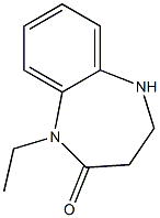 1-ethyl-1,3,4,5-tetrahydro-2H-1,5-benzodiazepin-2-one 구조식 이미지