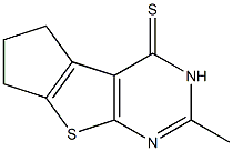 2-methyl-3,5,6,7-tetrahydro-4H-cyclopenta[4,5]thieno[2,3-d]pyrimidine-4-thione Structure