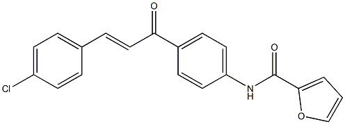 N-{4-[3-(4-chlorophenyl)acryloyl]phenyl}-2-furamide Structure