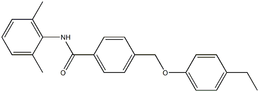 N-(2,6-dimethylphenyl)-4-[(4-ethylphenoxy)methyl]benzamide 구조식 이미지