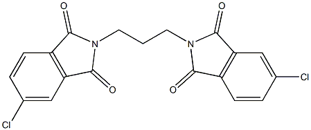 5-chloro-2-[3-(5-chloro-1,3-dioxo-1,3-dihydro-2H-isoindol-2-yl)propyl]-1H-isoindole-1,3(2H)-dione Structure