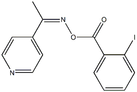 1-(4-pyridinyl)ethanone O-(2-iodobenzoyl)oxime Structure