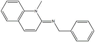 N-benzyl-N-(1-methyl-2(1H)-quinolinylidene)amine Structure
