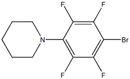1-(4-bromo-2,3,5,6-tetrafluorophenyl)piperidine 구조식 이미지