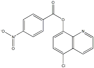 5-chloro-8-quinolinyl 4-nitrobenzoate Structure