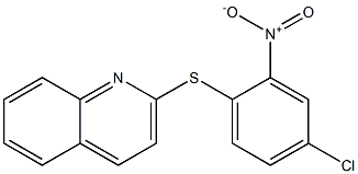 2-({4-chloro-2-nitrophenyl}sulfanyl)quinoline Structure