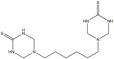 5-[6-(4-thioxo-1,3,5-triazinan-1-yl)hexyl]-1,3,5-triazinane-2-thione Structure