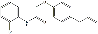 2-(4-allylphenoxy)-N-(2-bromophenyl)acetamide 구조식 이미지