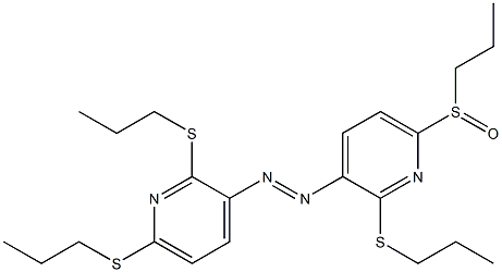 bis[2,6-bis(propylsulfanyl)pyridin-3-yl]diazene oxide Structure