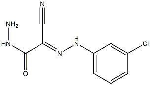 2-[(3-chlorophenyl)hydrazono]-2-cyanoacetohydrazide Structure